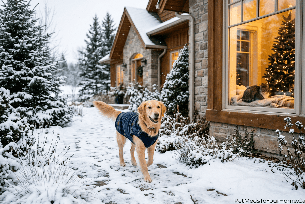 How to Prepare Your Dog or Cat for Winter in Canada - PetMedsToYourHome