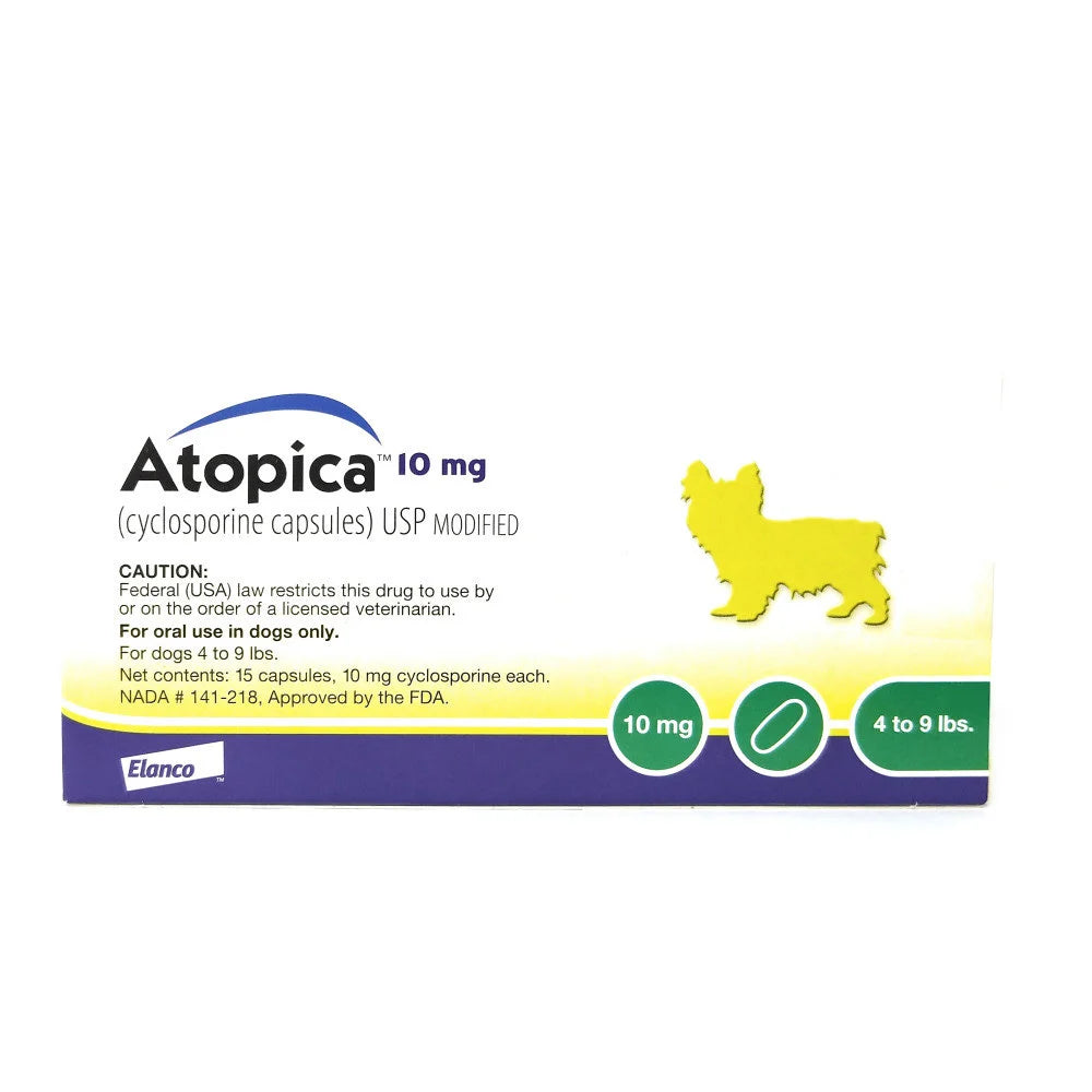 Atopica for Dogs Canada – Per Capsule Pricing | Cyclosporine Allergy Treatment