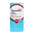 A 30 mL box of Semintral 4 mg/mL oral solution for cats, featuring a light blue and white design with red circular accents.