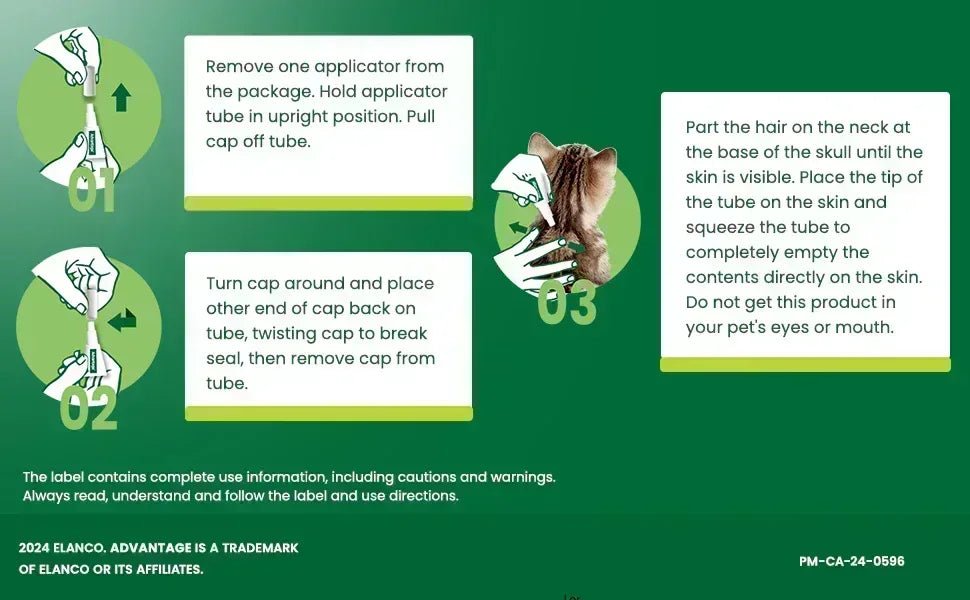 Advantage II Flea Protection for Large Cats weighing over 4 kg (over 9 lbs.) - 4 Month Supply! - Pet Medications | PetMedsToYourHome Canada