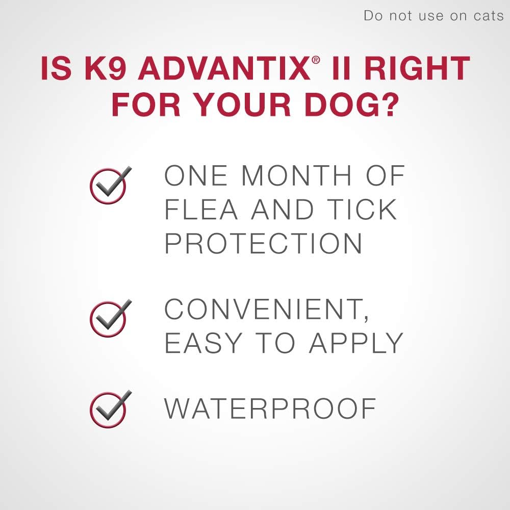 Advantix II Flea Treatment for Large Dogs Over 25 kg (Blue) - Dog Flea Drops | PetMedsToYourHome Canada