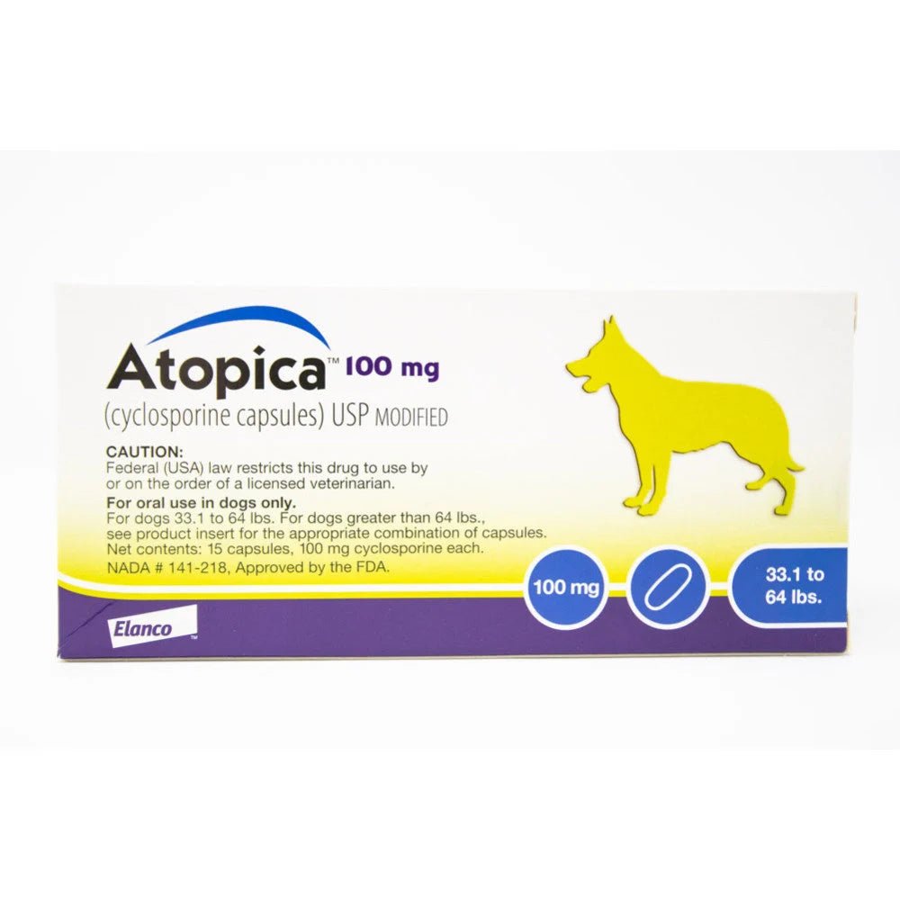 Atopica for Dogs Canada – Per Capsule Pricing | Cyclosporine Allergy Treatment - Prescription Medication | PetMedsToYourHome Canada