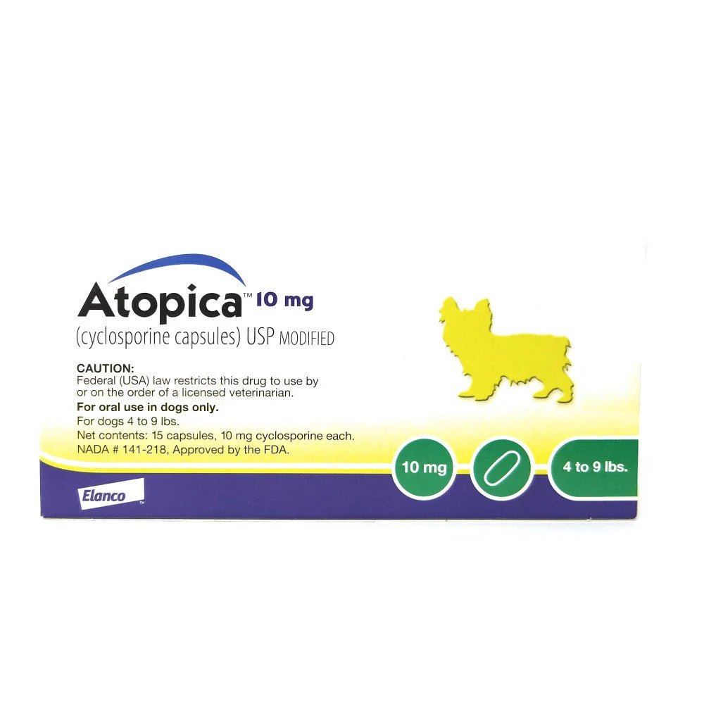 Atopica for Dogs Canada – Per Capsule Pricing | Cyclosporine Allergy Treatment - Prescription Medication | PetMedsToYourHome Canada