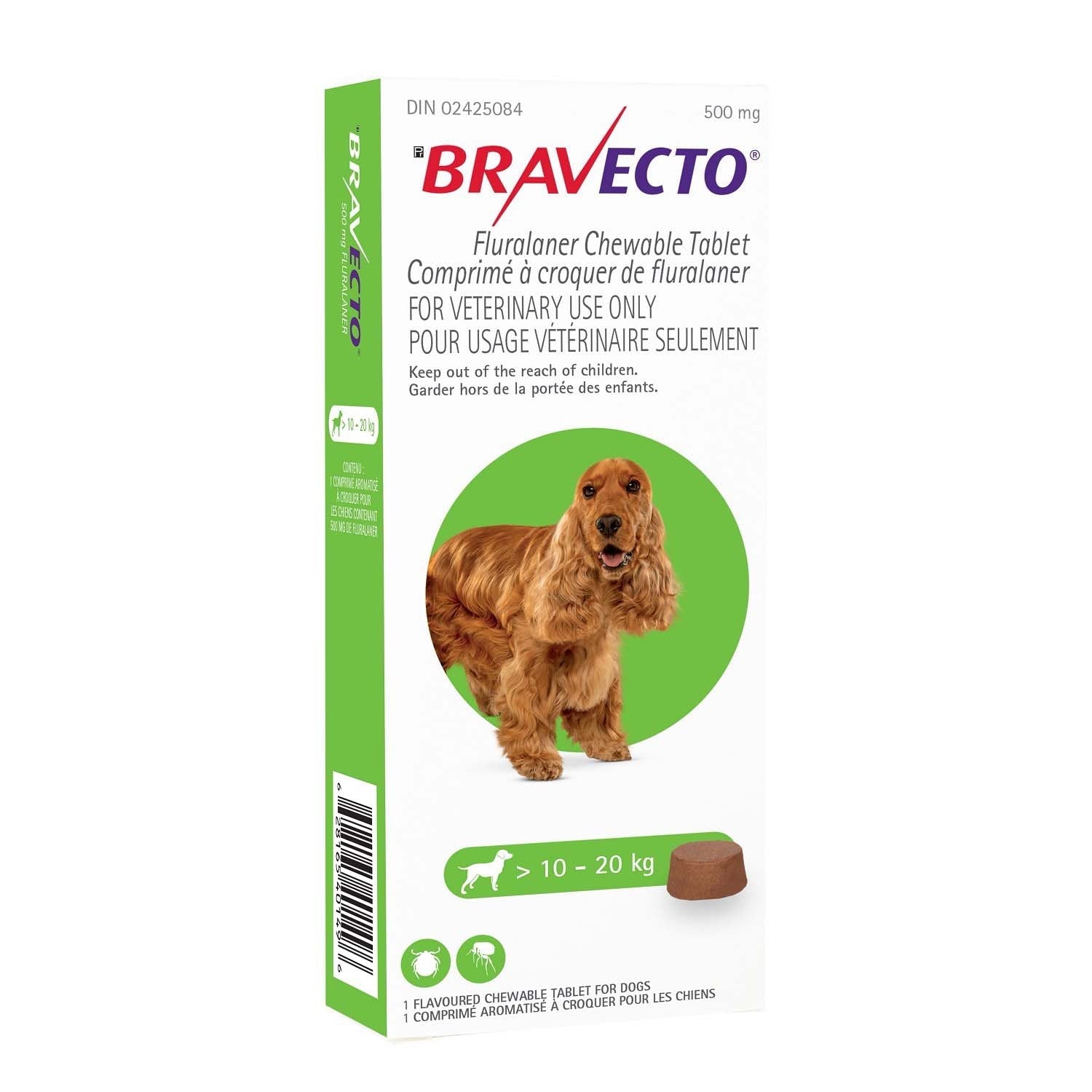Bravecto Chewable Tablet for Dogs - 12 - Week Flea & Tick Protection | Subscribe & Save - Dog Medications | PetMedsToYourHome Canada