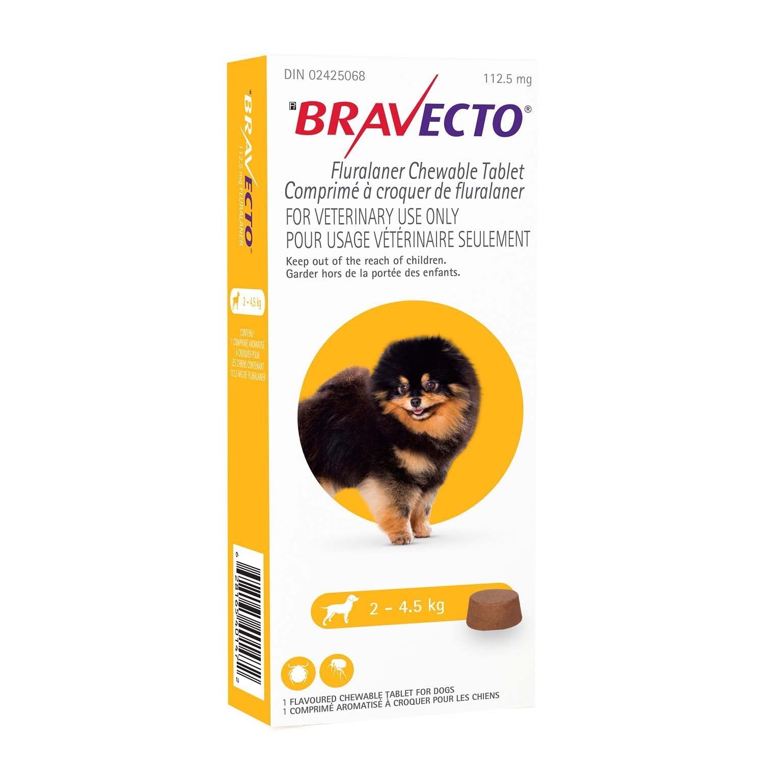Bravecto Chewable Tablet for Dogs - 12 - Week Flea & Tick Protection | Subscribe & Save - Dog Medications | PetMedsToYourHome Canada