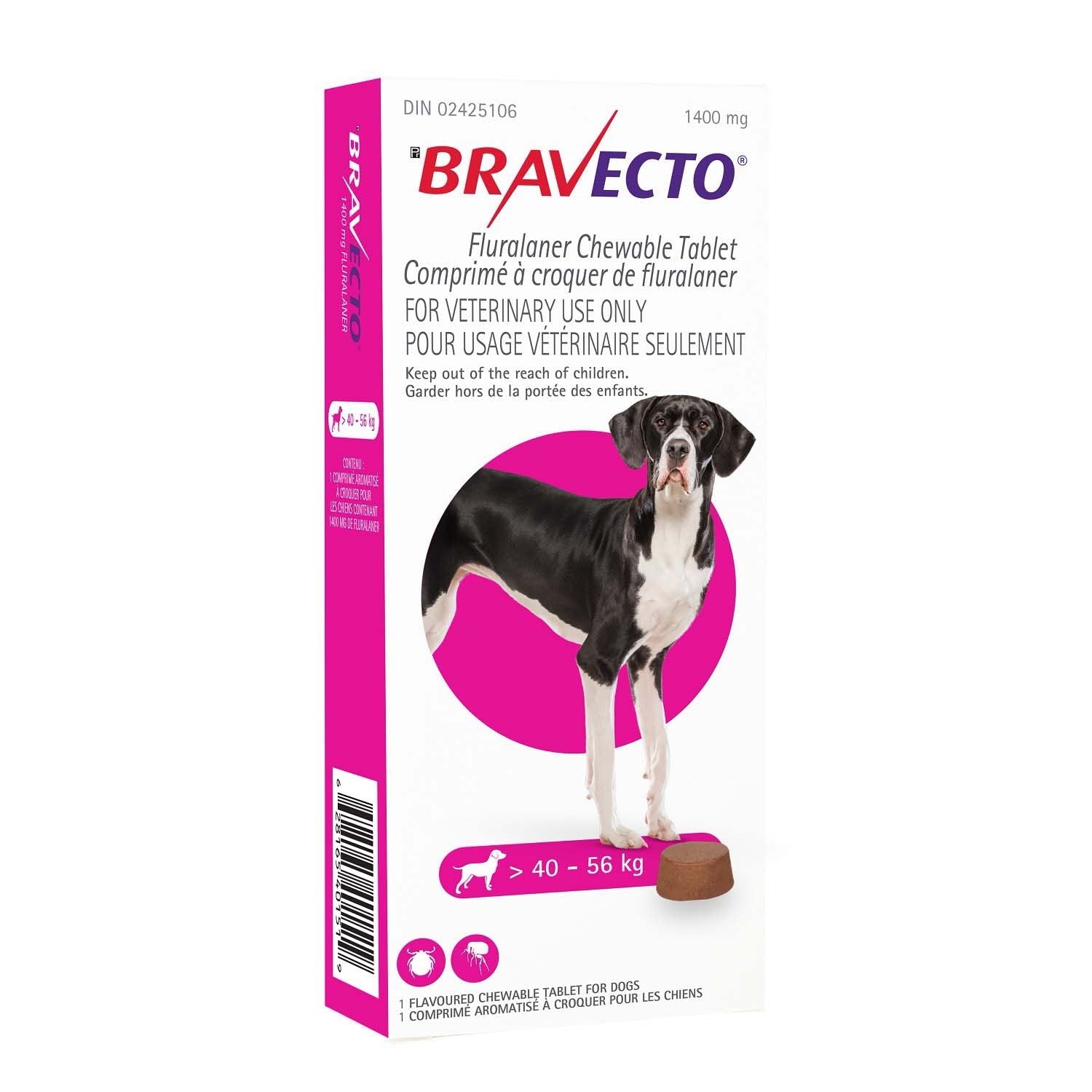 Bravecto Chewable Tablet for Dogs - 12 - Week Flea & Tick Protection | Subscribe & Save - Dog Medications | PetMedsToYourHome Canada