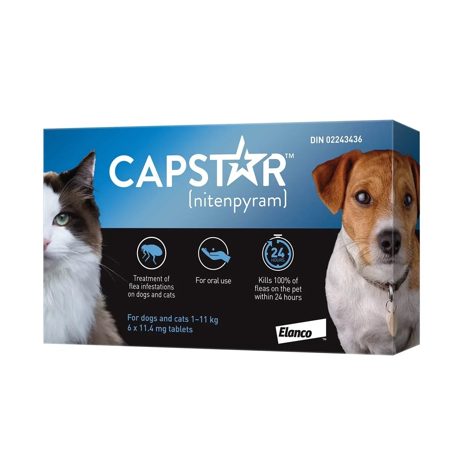 Capstar Fast - Acting Flea Treatment for Dogs & Cats - 6 Tablets | Kills Fleas in 30 Minutes - Flea Treatment | PetMedsToYourHome Canada