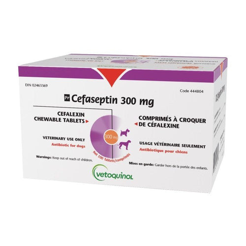 Cefaseptin 300mg Chewable Tablets for Dogs — $0.49/tablet - Prescription Antibiotic | PetMedsToYourHome Canada