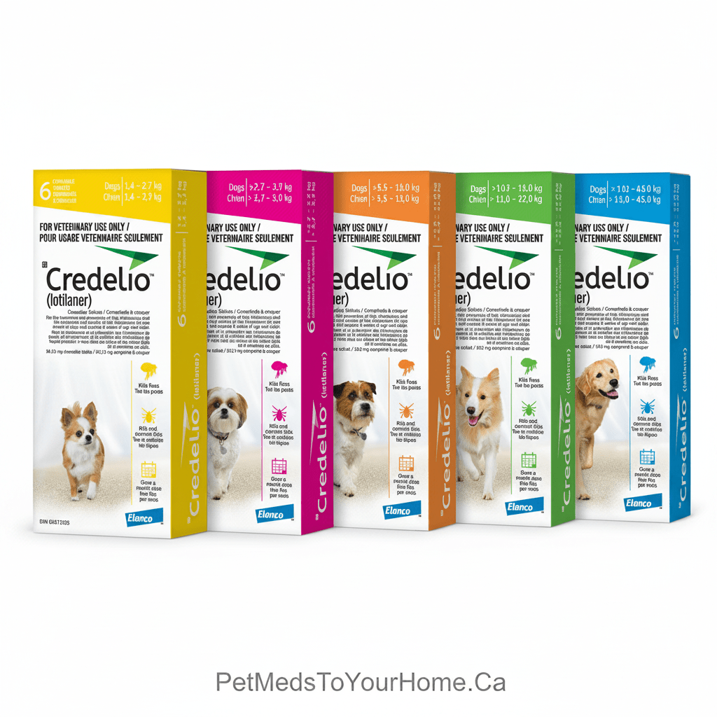 Credelio® for Dogs — Monthly Flea & Tick Chewable Tablet | All Sizes | Prescription Required - Flea & Tick Prevention | PetMedsToYourHome Canada