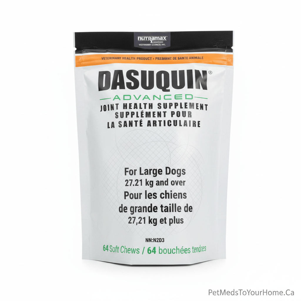 Dasuquin Advanced with ESM for Small to Medium Dogs (4.5–27.2 kg) — 64 Soft Chews - Joint Health Supplement | PetMedsToYourHome Canada