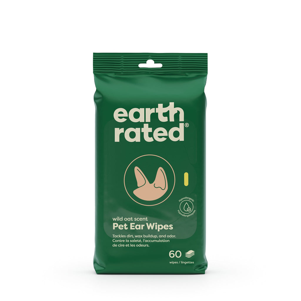 Earth Rated Ear Wipes for Pets | Dog & Cat Ear Cleaning Wipes - Dog Accessories | PetMedsToYourHome Canada