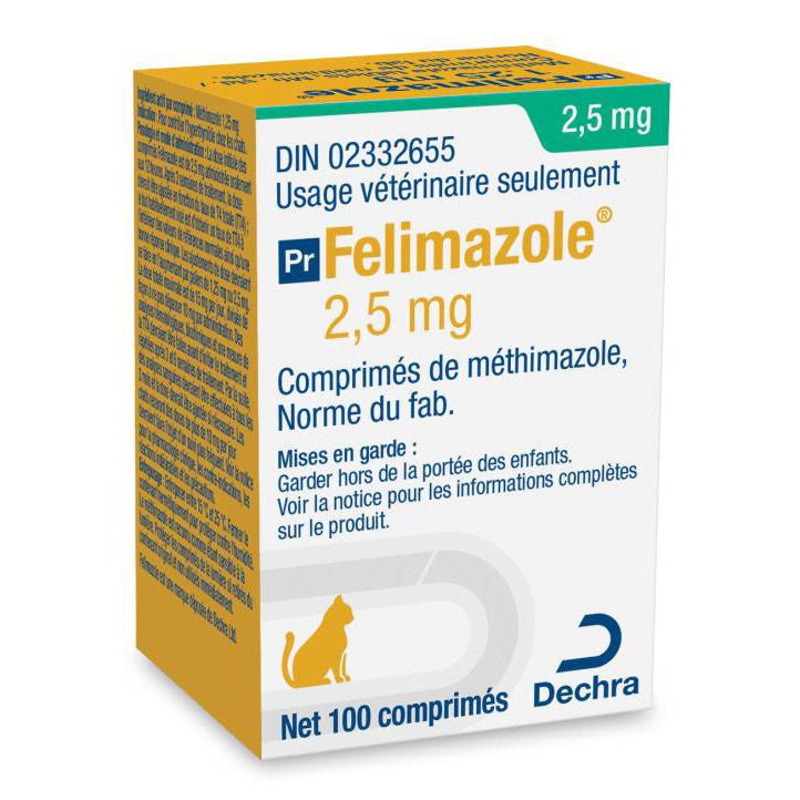 Felimazole for Cats | 1.25 mg, 2.5 mg & 5 mg | Per Tablet - Prescription Cat Medication | PetMedsToYourHome Canada