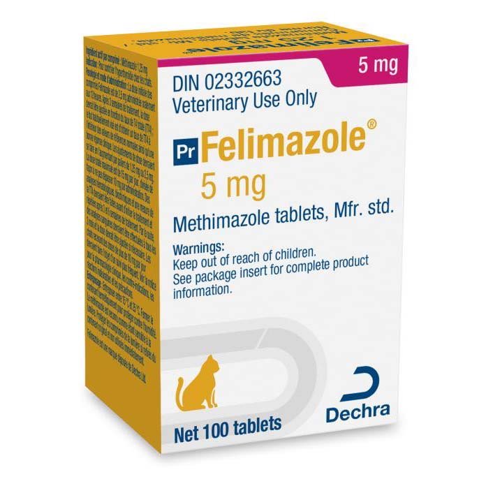 Felimazole for Cats | 1.25 mg, 2.5 mg & 5 mg | Per Tablet - Prescription Cat Medication | PetMedsToYourHome Canada