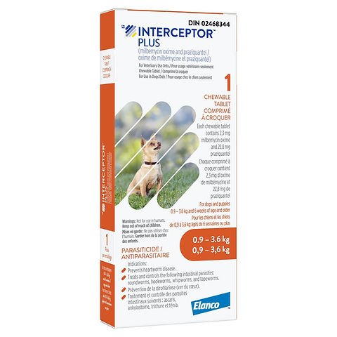 Interceptor Plus for Dogs | Heartworm & Dewormer Tablet | From $5.68/Tablet - Prescription Pet Medication | PetMedsToYourHome Canada