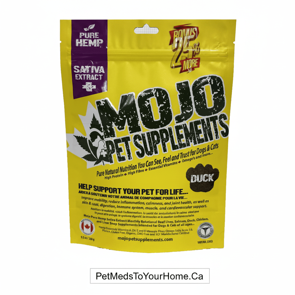 Mojo Pet Supplements | Hemp Chews for Dogs & Cats | Joint Health, Calming & Mobility - Pet Supplement | PetMedsToYourHome Canada