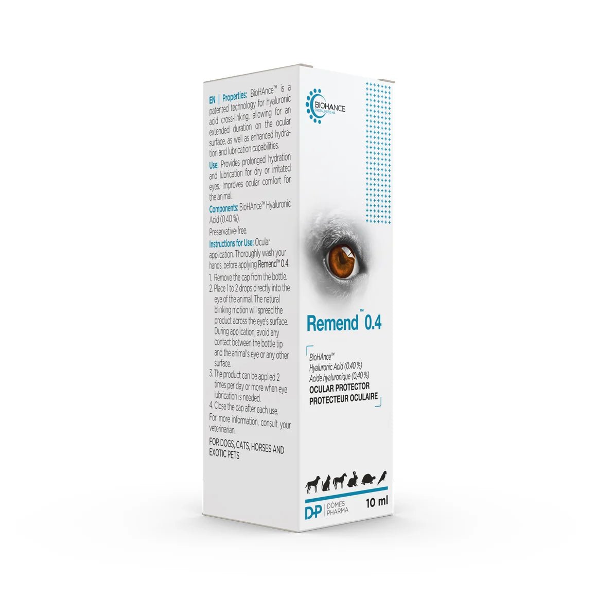 Remend Ocular Protector 0.4% — Hyaluronic Acid Eye Drops for Pets (10 mL) - Eye Care | PetMedsToYourHome Canada