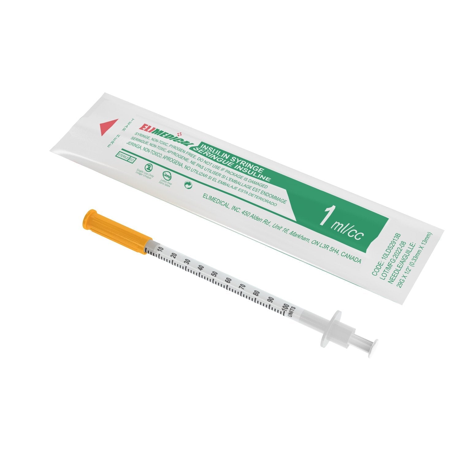 Veterinary Insulin Syringes 100 IU 1cc | Box of 100 | For Cats & Dogs - Veterinary Supplies | PetMedsToYourHome Canada