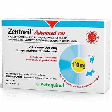 Vetoquinol Zentonil Advanced Liver Support for Dogs & Cats | 100mg, 200mg, 400mg - | PetMedsToYourHome Canada